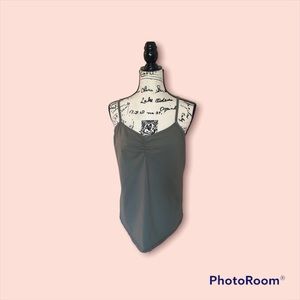 Lane Bryant essential olive green camisole with adjustable straps 14/16